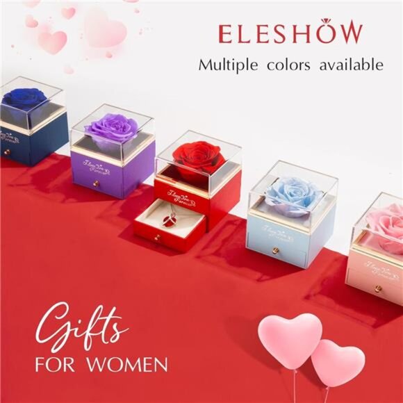 Valentines Day Gifts for Her, Preserved Real Purple Rose, Forever - Picture 5 of 7